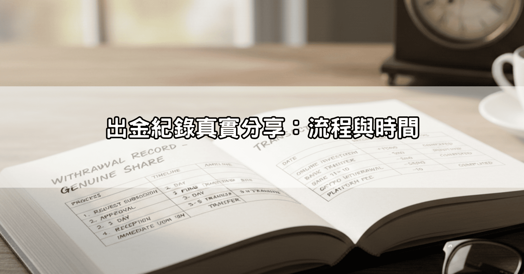 出金紀錄真實分享:流程與時間